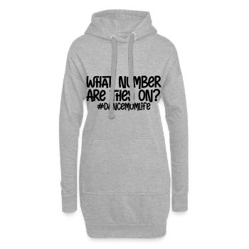 What Number Are They On #dancemomlife - Hoodie-Kleid - Grau meliert - Vorne