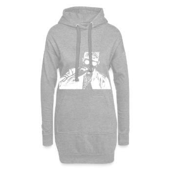 Rocker - Smoke on Mr. Cool Guy - Sweat-shirt à capuche long Femme - gris chiné - Devant