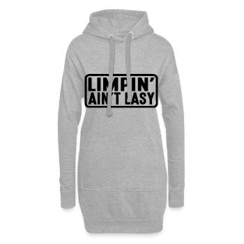 Limpin' Ain't Easy 23 - Hoodie-Kleid - Grau meliert - Vorne
