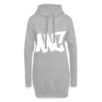 MC - Hip Hop, Rap, Graffiti - Sweat-shirt à capuche long Femme - gris chiné - Devant
