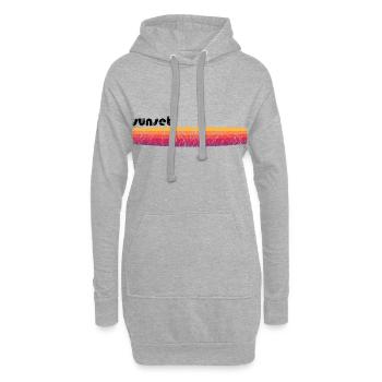 Sunset - Hoodie-Kleid - Grau meliert - Vorne