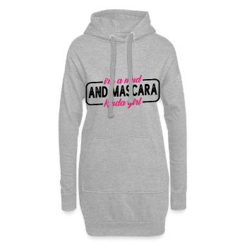 I'm A Mud And Mascara Kinda Girl 4 - Hoodie-Kleid - Grau meliert - Vorne