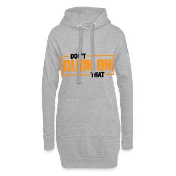 Ne cliquez pas dessus 7 - Sweat-shirt à capuche long Femme - gris chiné - Devant
