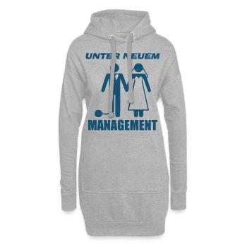 mariage - Sweat-shirt à capuche long Femme - gris chiné - Devant