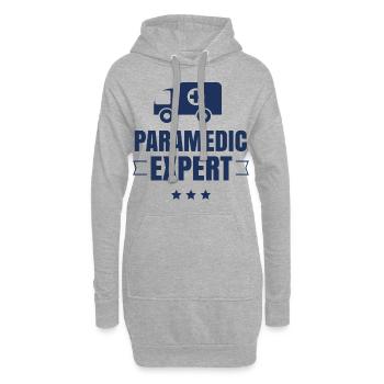 Ambulancier expert ambulancier ambulance ambulancier - Sweat-shirt à capuche long Femme - gris chiné - Devant