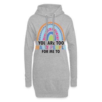Thérapie de la dyslexie pour le mois de la dyslexie - Sweat-shirt à capuche long Femme - gris chiné - Devant