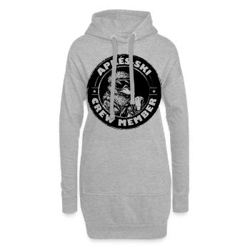 Ente Apres Ski Team Spruch - Hoodie-Kleid - Grau meliert - Vorne