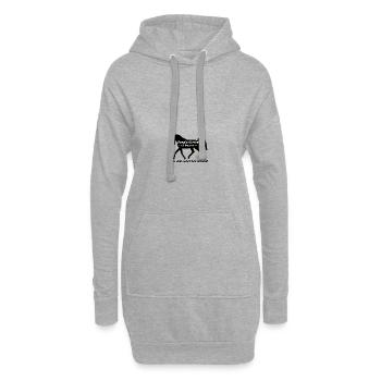 Champion Service ohne mich reitet hier niemand - Hoodie-Kleid - Grau meliert - Vorne