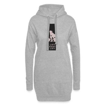 Lift Baby Lift - Hoodie-Kleid - Grau meliert - Vorne