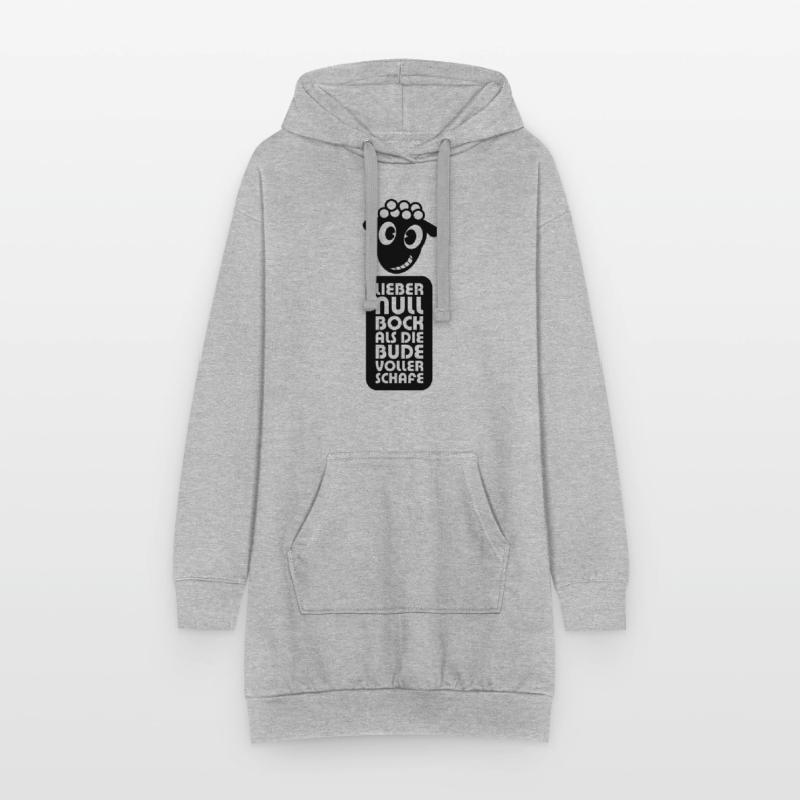 Null Bock Hoodie-Kleid