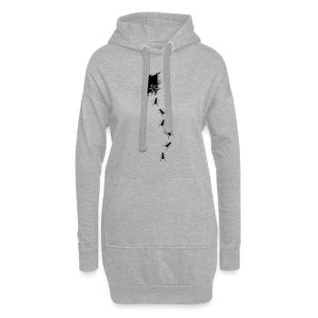 Ameisen - Hoodie-Kleid - Grau meliert - Vorne