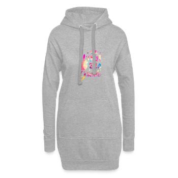 Paix sortie deuxième classe Bonne dernière journée d’école - Sweat-shirt à capuche long Femme - gris chiné - Devant