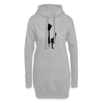 Dart Sexy - Hoodie-Kleid - Grau meliert - Vorne