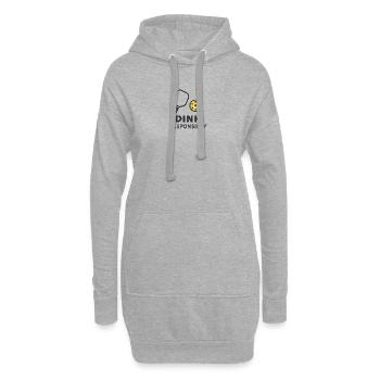 Lustiges Pickleball-Hemd Dink Responsible – Minimal - Hoodie-Kleid - Grau meliert - Vorne