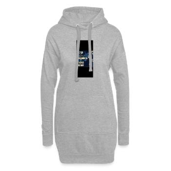 Fundamental designs - Sweat-shirt à capuche long Femme - gris chiné - Devant