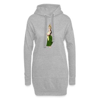 Cambodge Tradition Danse Khmer Apsara I Cadeau - Sweat-shirt à capuche long Femme - gris chiné - Devant
