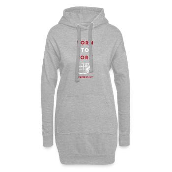 Forklift driver - Hoodie Dress - heather grey - Front