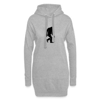 Yeti - Bigfoot - Legende - Fabelwesen - Hoodie-Kleid - Grau meliert - Vorne