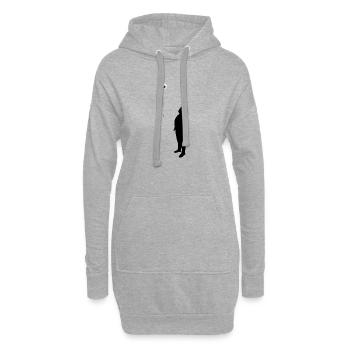Ballon qui s'envole - Sweat-shirt à capuche long Femme - gris chiné - Devant
