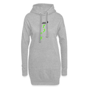 barfuß laufen - natural runners step by step 2023 - Hoodie-Kleid - Grau meliert - Vorne