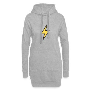 Emoji Flash Sketch Couleur - Sweat-shirt à capuche long Femme - gris chiné - Devant
