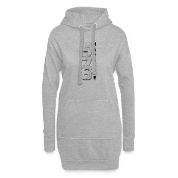 T SHIRT 976 MAYOTTE - Sweat-shirt à capuche long Femme - gris chiné - Devant