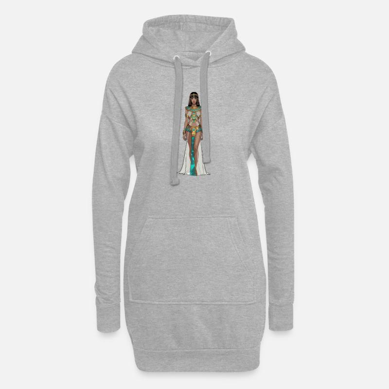 Cleopatra-Cosplay - Hoodie-Kleid - Grau meliert
