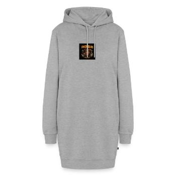 FakereelzTV Anime Chien Design - Sweat-shirt à capuche long Femme - gris chiné - Devant