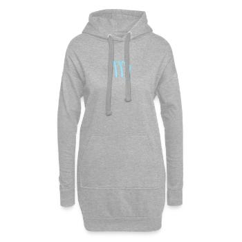 Jungfrau Sternzeichen Pastel Blau - Hoodie-Kleid - Grau meliert - Vorne