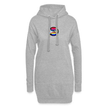 ORGUEIL - Sweat-shirt à capuche long Femme - gris chiné - Devant