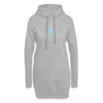 Skorpion-Sternzeichen Pastellblau - Hoodie-Kleid - Grau meliert - Vorne