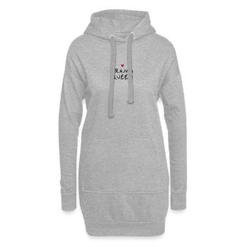 Königin-Drama - Hoodie-Kleid - Grau meliert - Vorne
