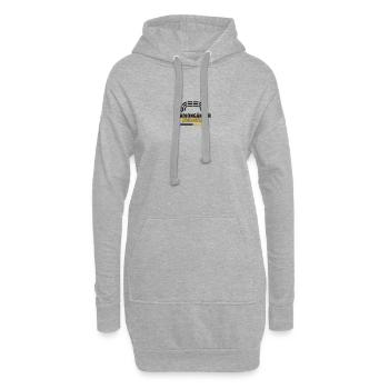 Südtribüne Dortmund Stadiongänger – Fußall Fan - Hoodie-Kleid - Grau meliert - Vorne