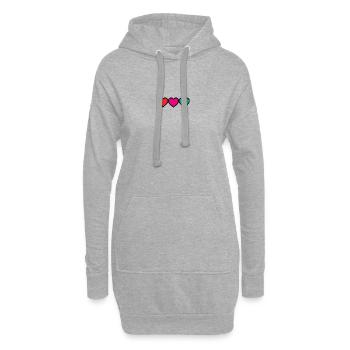 THANK YOU. MISTRESS. MASTER. HEART. THANK YOU MISTRESS. - Hoodie Dress - heather grey - Front