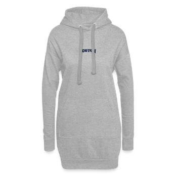 Boston Blockschrift Logo - Hoodie-Kleid - Grau meliert - Vorne