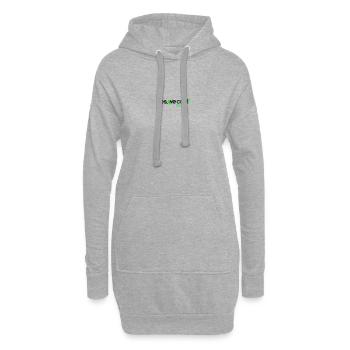 yes vegan - Sweat-shirt à capuche long Femme - gris chiné - Devant