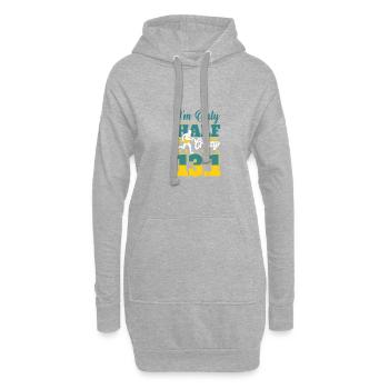 Motif marathon pour coureurs et joggeurs - Sweat-shirt à capuche long Femme - gris chiné - Devant