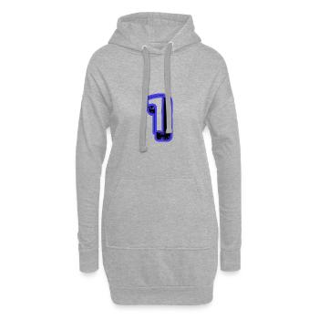 1. 1 JAHR. 1. JAHRESTAG. 1 JAHR GEBURTSTAG - Hoodie-Kleid - Grau meliert - Vorne