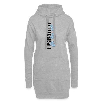 Eisbader Winterschwimmen "winter-vibes" Eisbad - Hoodie-Kleid - Grau meliert - Vorne