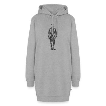 Mari - Sweat-shirt à capuche long Femme - gris chiné - Devant