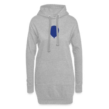 Ballon - Sweat-shirt à capuche long Femme - gris chiné - Devant