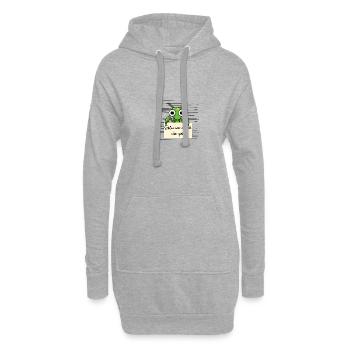Gottesanbeterin lustiger Spruch humor Gefängnisbil - Hoodie-Kleid - Grau meliert - Vorne