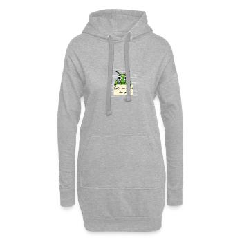 Gottesanbeterin lustiger Spruch humor Gefängnisbil - Hoodie-Kleid - Grau meliert - Vorne