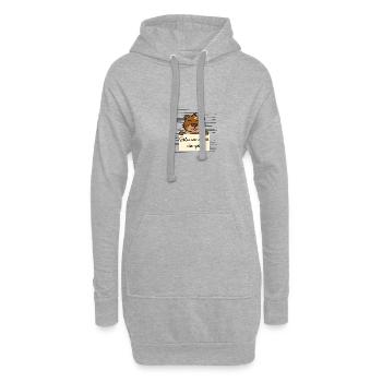 Seeotter lustiger Spruch humor Gefängnisbild - Hoodie-Kleid - Grau meliert - Vorne