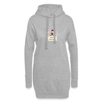 Huhn lustiger Spruch humor Gefängnisbild - Hoodie-Kleid - Grau meliert - Vorne