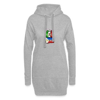 Philippinen Filipino Mexiko Puzzle DNA I Geschenk - Hoodie-Kleid - Grau meliert - Vorne