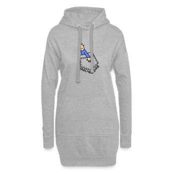Dieb lustig (b) - Hoodie-Kleid - Grau meliert - Vorne