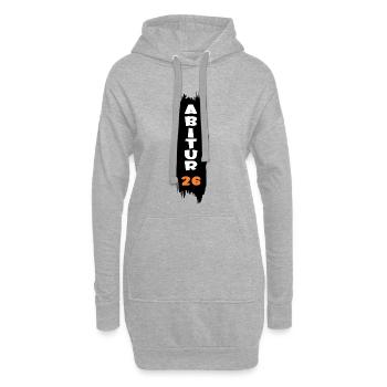 Abitur 2026 bestanden - Hoodie-Kleid - Grau meliert - Vorne