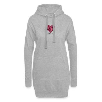 la meilleure maman - Hoodie-Kleid - Grau meliert - Vorne