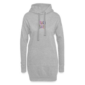 BIG SIS II- Sister - Große Schwester - Partnerlook - Hoodie-Kleid - Grau meliert - Vorne